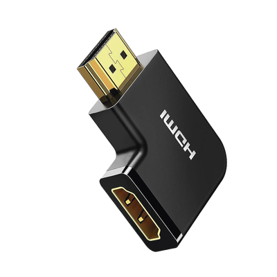 [20112] Adaptador HDMI Tipo L Macho a Hembra / Hacia Abajo / HDMI