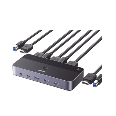 [15707] Conmutador KVM HDMI 4K | HDMI 2.0 | 2 Entradas 1 Salida | 4