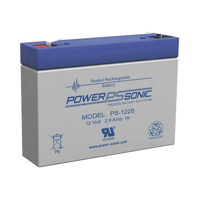 [PS-1228-F1] Batería 12V 2.8Ah AGM/VRLA con Terminales F1 para Respaldo