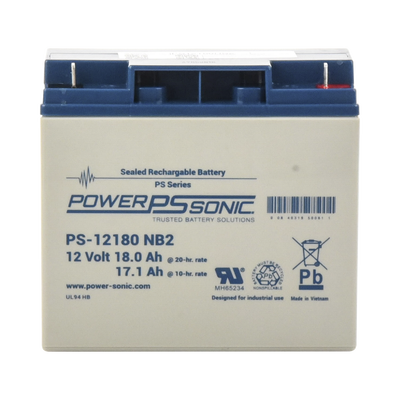 [PS-12180-NB2] Batería 12V 18Ah AGM/VRLA con Terminales NB2 para Respaldo