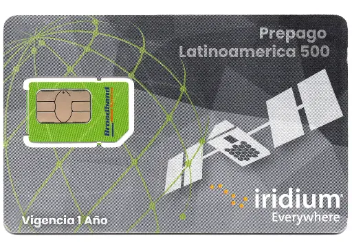 Iridium Prepago Latinoamérica 500