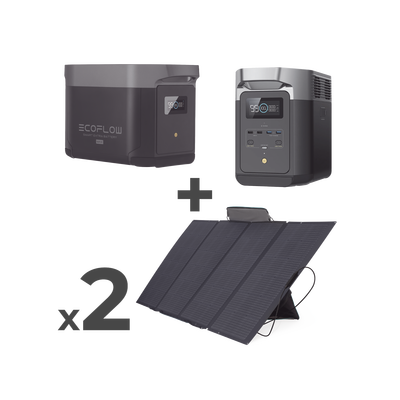 [DLT2MAX-KIT-BPLUS] Kit de Estación de Energía Portátil 2048Wh + Batería