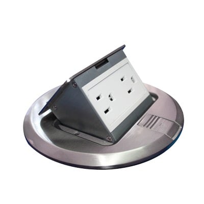 [TH-MCPR-A] Mini Caja de Piso Redonda de Acero Inoxidable