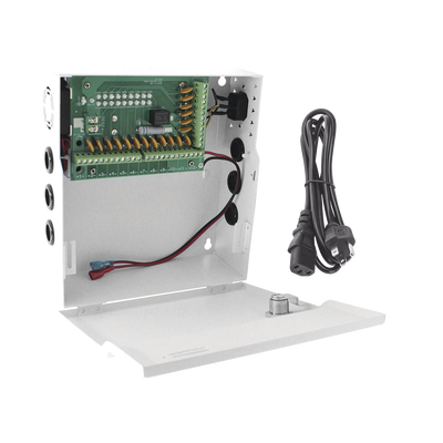 [PLK12DC20ABK] Fuente de Poder 12V 20A para 18 Cámaras con Respaldo