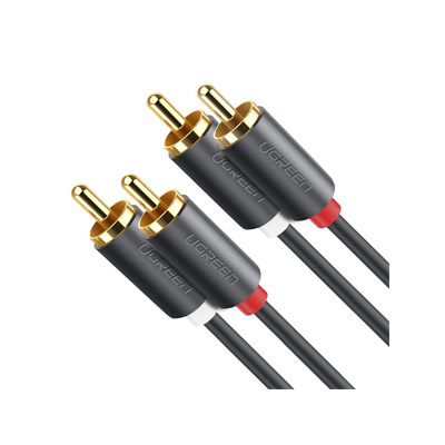 [10519] Cable de Audio 2 RCA Macho a 2 RCA Macho / 3 Metros