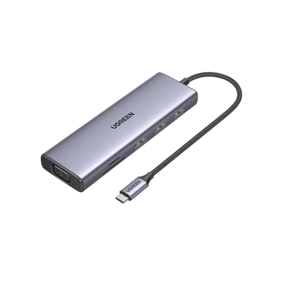 [15600] HUB USB-C (Docking Station) 9 en 1 / 3 USB-A 3.0 / USB-C PD Carga 100W