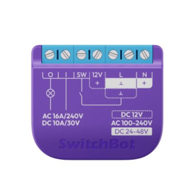 [SWITCHBOTRELSW1] Switch Relevador Inteligente con Wi-Fi y BLE