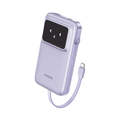 [35604B] Power Bank UGREEN 10000mAh con cable USB-C y pantalla