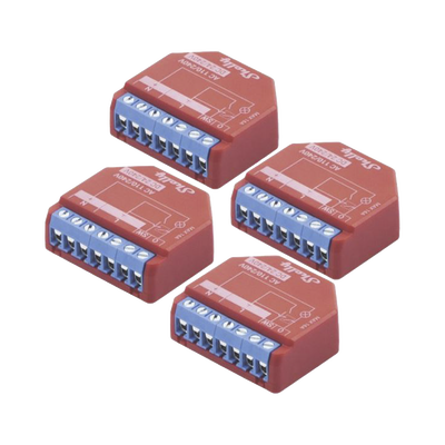 [SHELLYPLUS1PMK4] Kit 4 Relevadores WiFi Inteligentes 16A con Medición