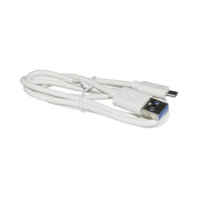 [PLUSBW] Cable programador y cargador USB a Micro USB color blanco