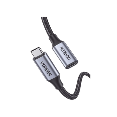 [30205] Cable USB-C Macho a Hembra 1m, 10 Gbps, Carga Rápida 100W