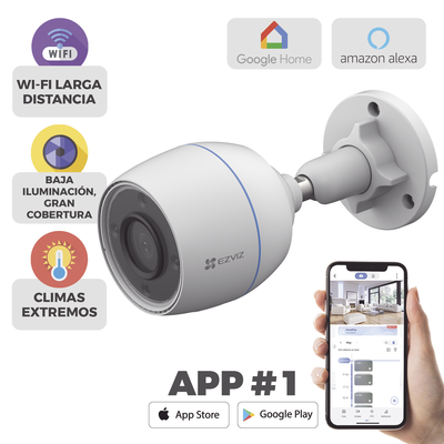 [CS-H3C] Cámara Bala Wi-Fi 2MP para Exterior con Detección Humana