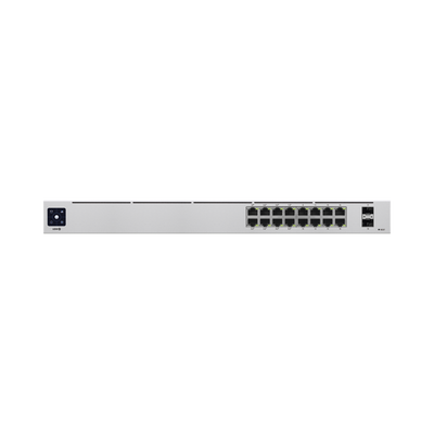 [USW-16-POE] UniFi Switch 16 Puertos PoE Gen2 con 2 Puertos SFP y Pantalla Informativa